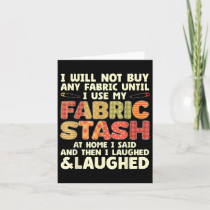 Funny Quilting Art For Men Women Sewing Quilt Sewe Card