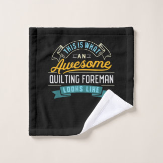 Funny Quilting Eman Awesome Job Occupation Wash Cloth