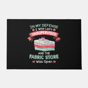 Funny Quilting Fabric Quilters Doormat