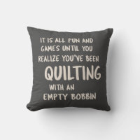 Funny Quilting Problems Quote for Quilters Black