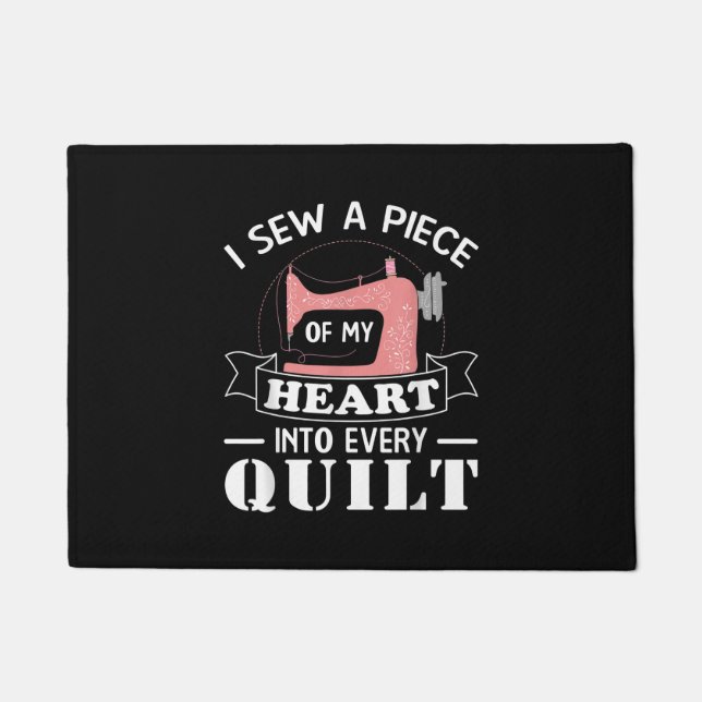 Funny Quilting Quilters Gifts Doormat (Front)