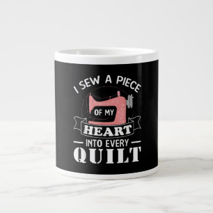 Funny Quilting Quilters Gifts Large Coffee Mug