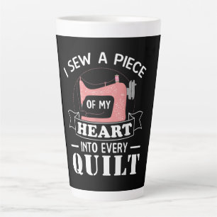 Funny Quilting Quilters Gifts Latte Mug