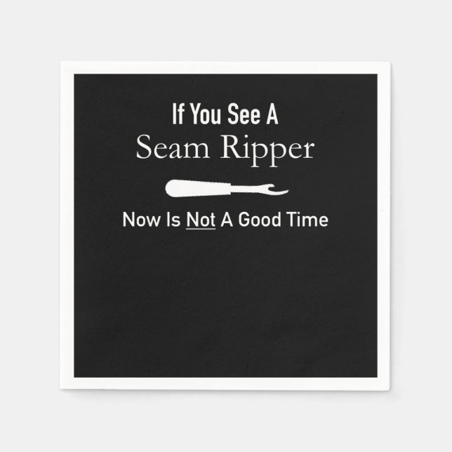 Funny Quilting Seamstress Gift Idea Quilting Napkin (Front)