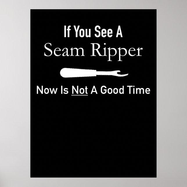 Funny Quilting Seamstress Gift Idea Quilting Poster (Front)