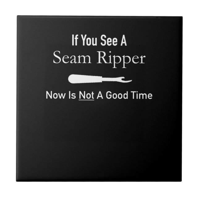 Funny Quilting Seamstress Gift Idea Quilting Tile (Front)