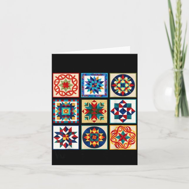 Funny Quilting Sewing Make A Quilt Patterns Quilte Card (Front)