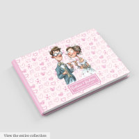 Funny Quirky Bride and Groom Guest book