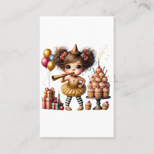 Funny Quirky Gnome Birthday Business Card