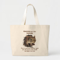 Funny Quit Smoking Motivational Quote Grey Suirrel