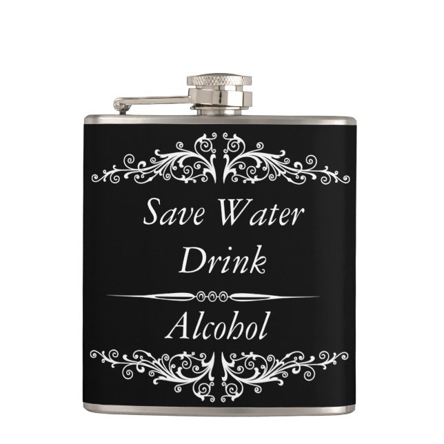 funny quotation,drinking quotes hip flask (Front)