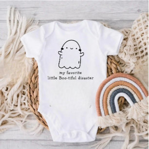 Funny Quote About Boo Lover Black Text Baby Bodysuit