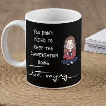 Funny Quote Chill Vibes Introvert Gift Mug