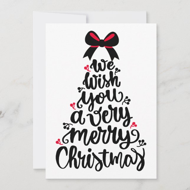 Funny Quote Chritmas - Christmas Tree Lovers Holiday Card (Front)