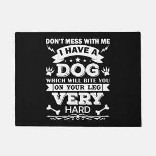 Funny Quote Dog Obsessed Pet Lover Vintage Design Doormat