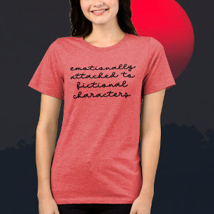 Funny Quote for Book Lovers Modern Script Tri-Blend Shirt