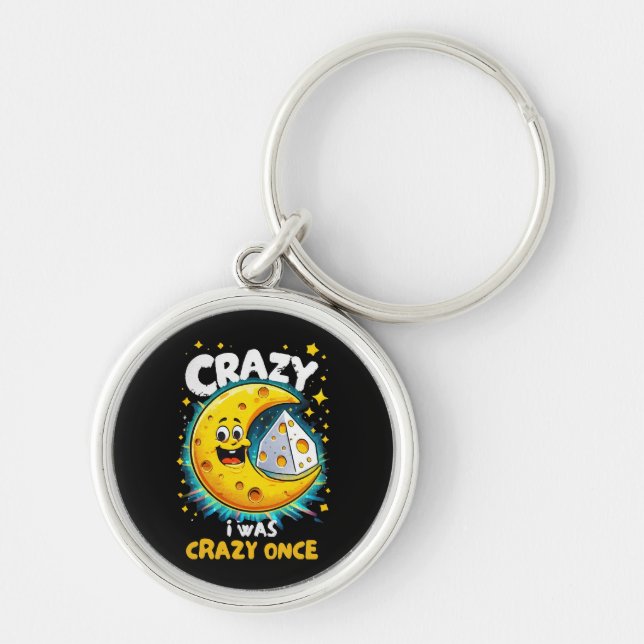 Funny quote for cheese lovers key ring (Front)