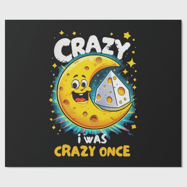Funny quote for cheese lovers wrapping paper (Flat)