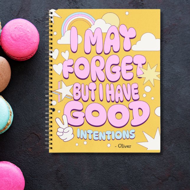 Funny Quote for Forgetful People To Do List Notebook (Creator Uploaded)