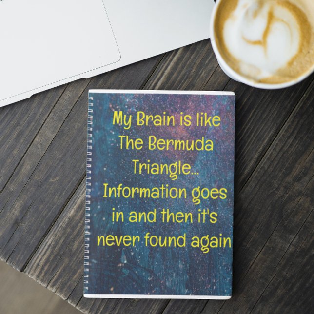 Funny Quote for Forgetful People To Do List Spiral Notebook (Creator Uploaded)