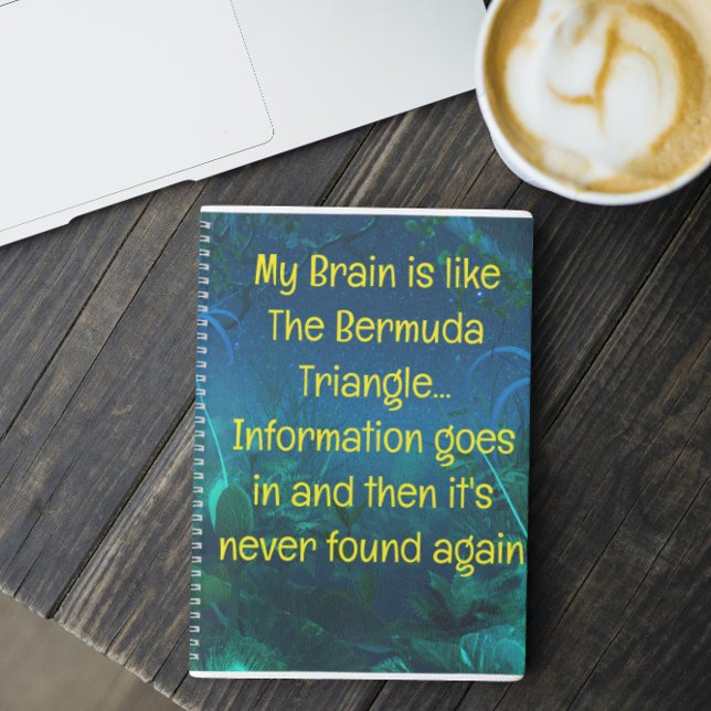 Funny Quote for Forgetful People To Do List Spiral Notebook (Creator Uploaded)