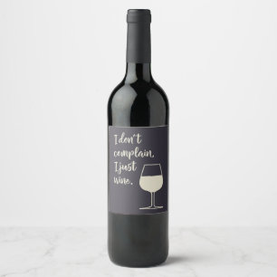 Funny Quote for Wine Lover Moms  Label
