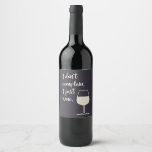 Funny Quote for Wine Lover Moms  Wine Label
