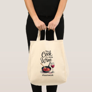 Funny Quote Grocery Tote Bag