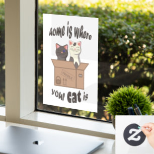 Funny quote Home is where your cat is