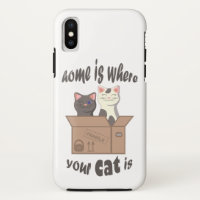 Funny quote Home is where your cat is