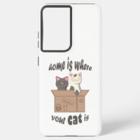 Funny quote Home is where your cat is