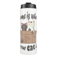 Funny quote Home is where your cat is