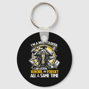 Funny Quote Humourous Multitask Funny Saying Key Ring