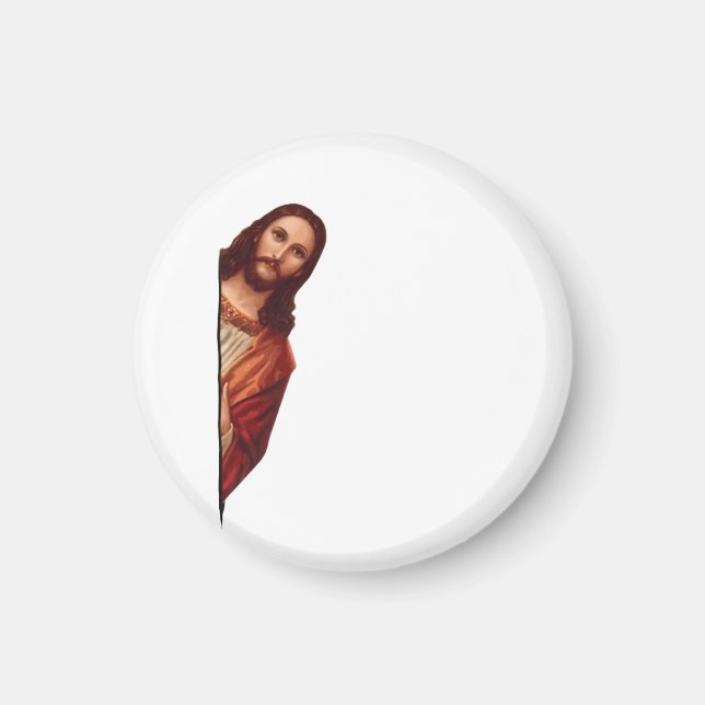 Funny Quote Jesus Meme, I Saw That Jesus  Magnet (Front)