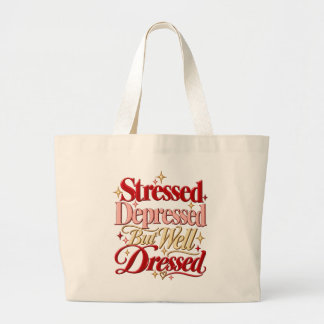 Funny Quote Message Sassy Coquette  Large Tote Bag