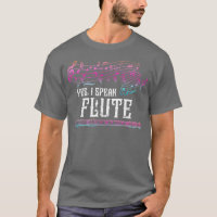 Funny Quote Musical Instrument Retro Flute