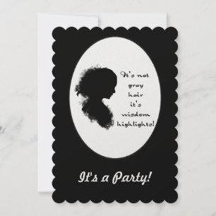 Funny Quote "Over the Hill" Birthday Custom Invite