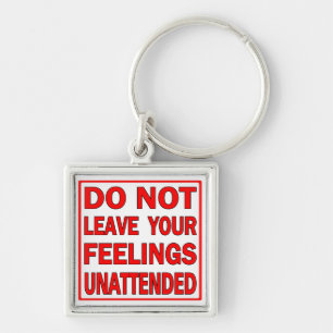 Funny Quote Premium Square Keychain