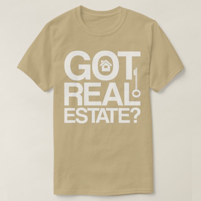 Funny Quote Salesperson Broker Real Estate T-Shirt (Design Front)