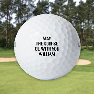 Funny Quote Saying Personalised Name Golf Balls
