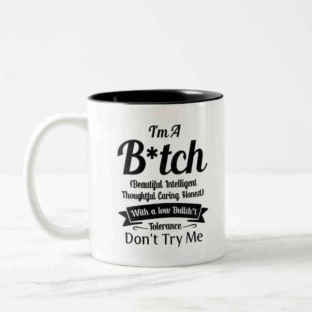 funny quote shirt, sarcastic t-shirt, sarcasm shi Two-Tone coffee mug (Left)