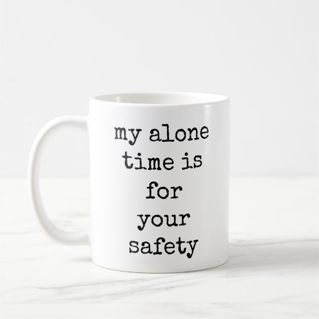 Funny, Quote, Text, Coffee Mug (Left)