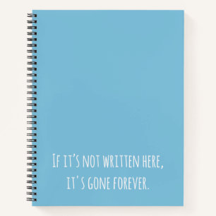 Funny Quote To Do List Blue Notebook