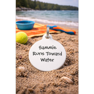 Funny Quote with Phone Number | Custom Name Pet Tag