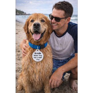 Funny Quote with Phone Number | Custom Name Pet Tag