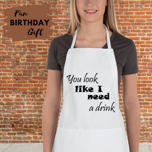 Funny quotes aprons gifts drinking humour jokes