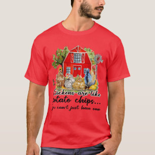 Funny Quotes Chicken Sublimation girl T-Shirt