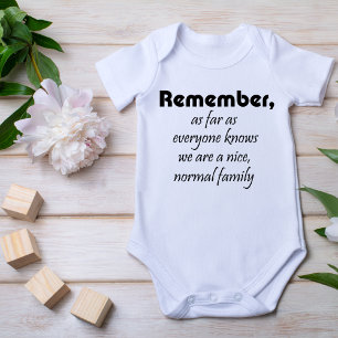 Funny quotes family baby gifts humour joke gift bodysuit