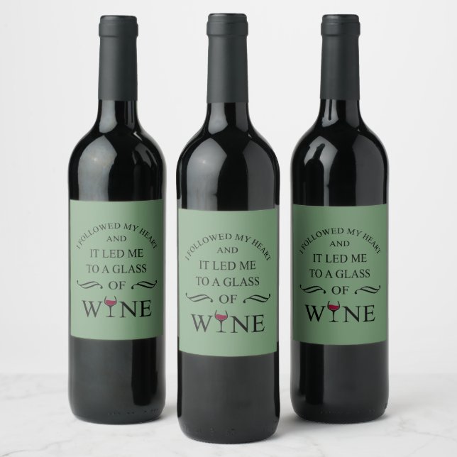 Funny quotes famous wine drinker slogan label (Bottles)