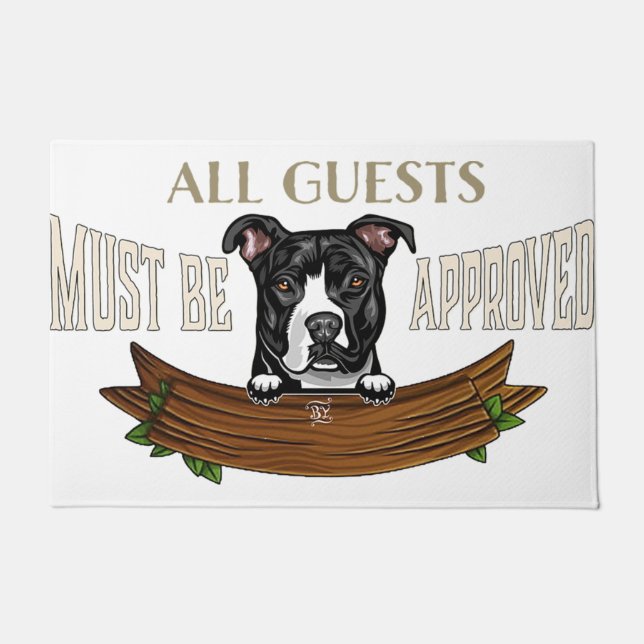 Funny Quotes, Funny Sayings, Dog Lover Gift Doormat (Front)